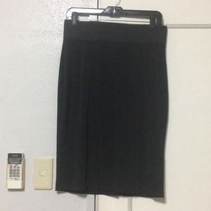 Black pencil skirt